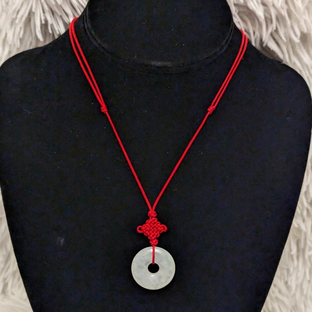 Genuine Jade Coin Chinese Necklace